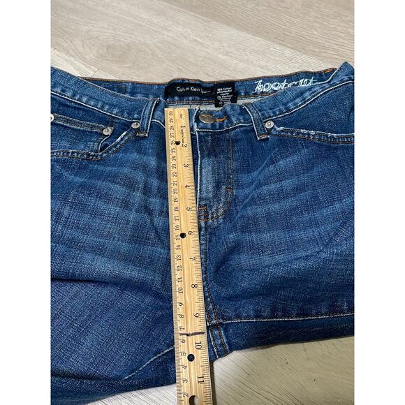 y2k grunge streetwear rodeo western cowgirl Calvin Klein bootcut jeans womens 8 - Picture 7 of 11